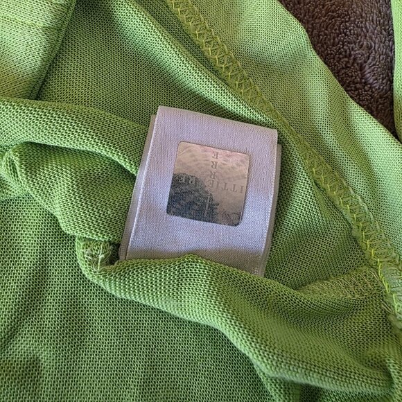 Dolce & Gabbana Jeans Women’s XS Sheer Lime Green Button Up Blouse Top Italy - Picture 8 of 16